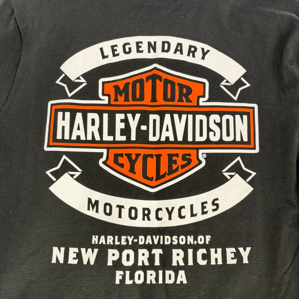 New Harley-Davidson New Port Richey Florida Eagle Graphic T-Shirt Size L - Picture 8 of 16